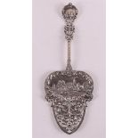 A second grade 835/1000 silver decorative spoon with a Dutch scene.