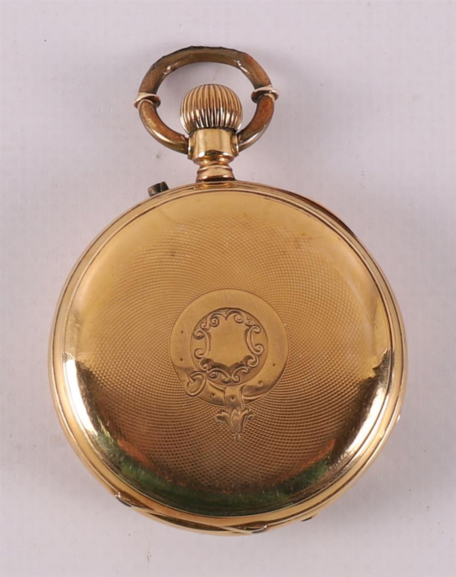 A Remontoir men's vest pocket watch in 18 kt gold case, late 19th century - Image 2 of 3