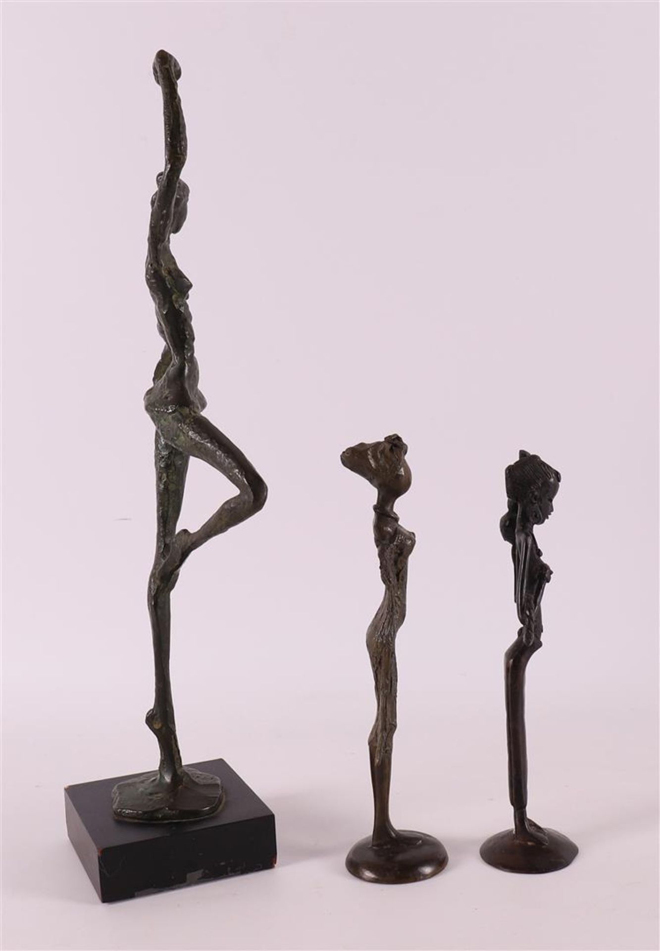 Three various bronzes including a dancer, 20th century. - Bild 2 aus 5