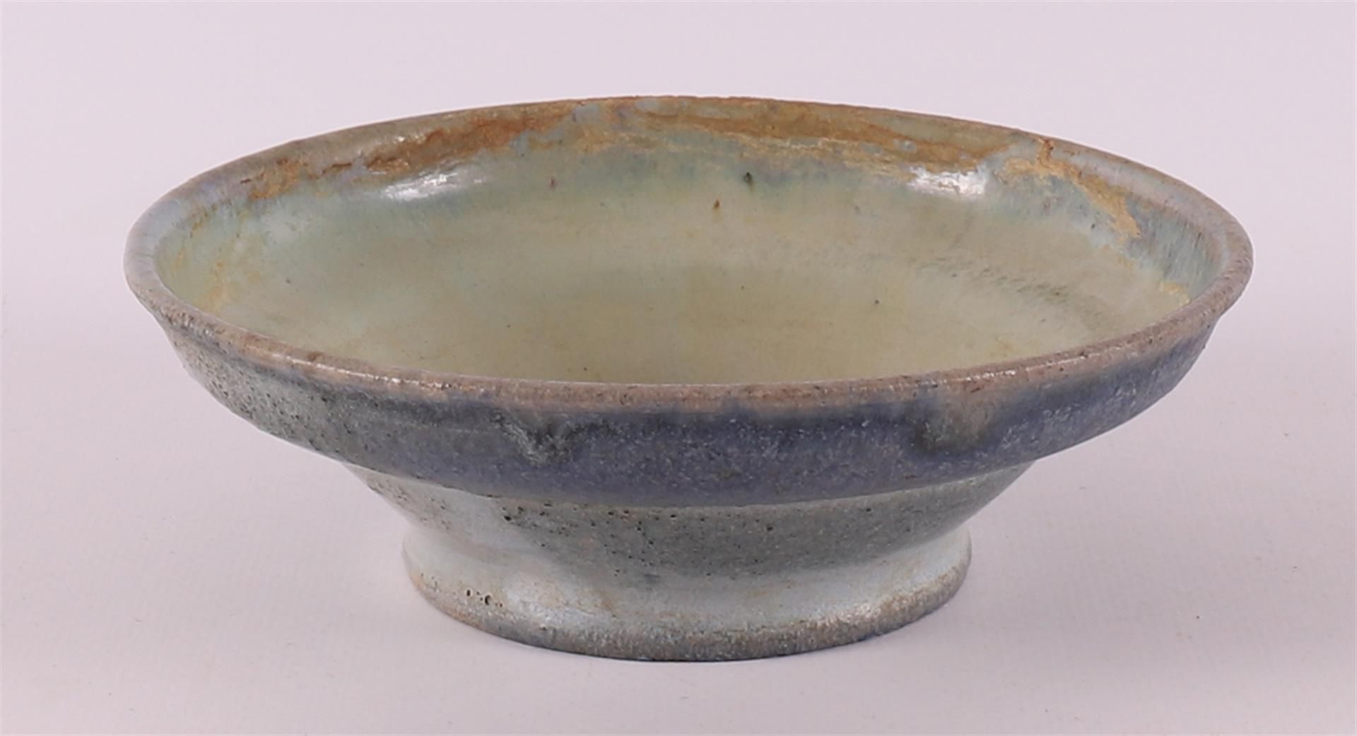 A gray/green glazed earthenware bowl, Chris Lanooy