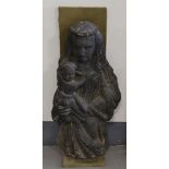 A sandstone sculpture of Mary with child, Southern Netherlands, ca. 1930