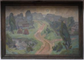 Ukrainian school, probably Friedman, Carl 'Landscape',