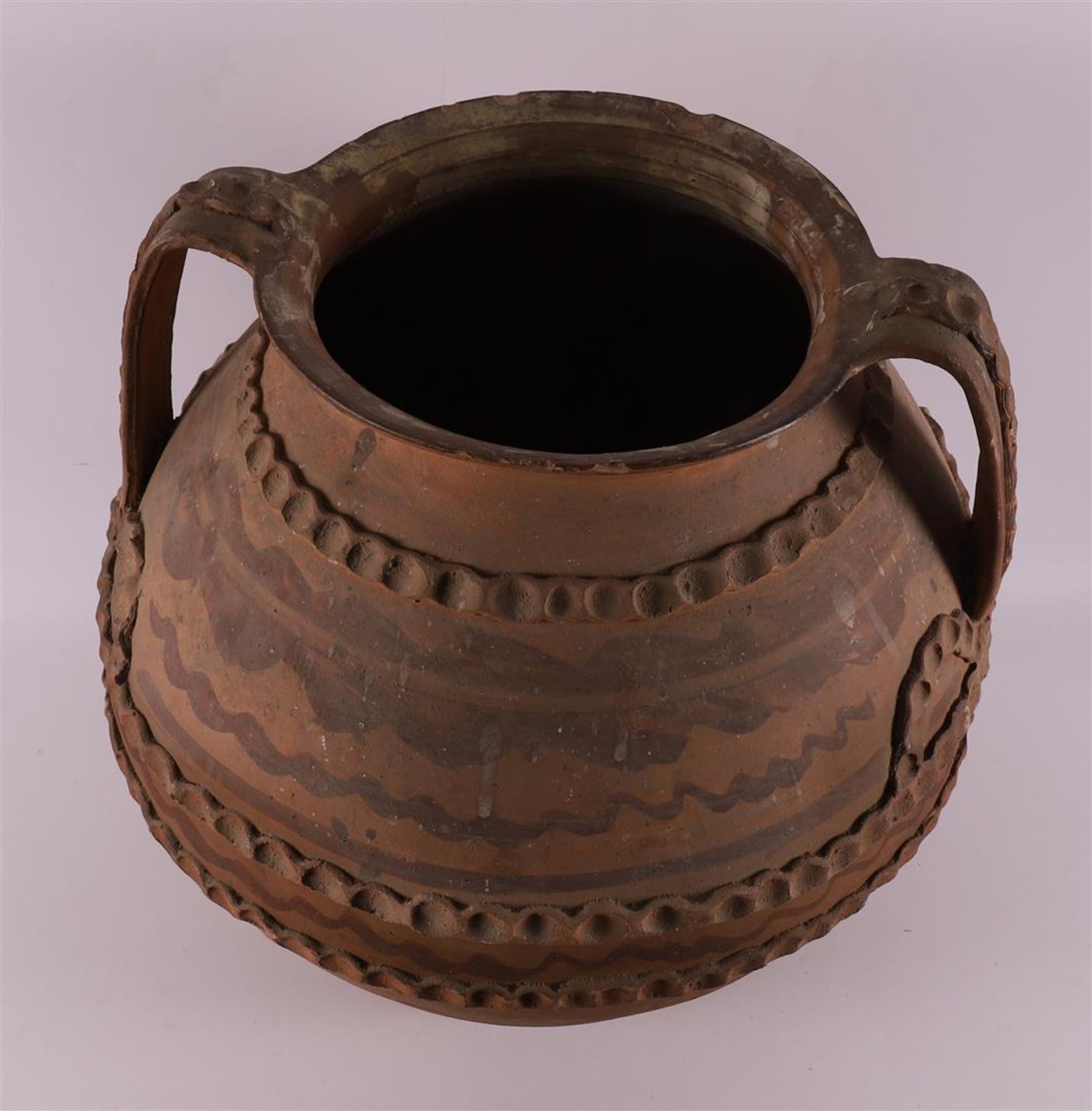 A stoneware vase, 19th century. - Image 4 of 6