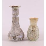 Two various Roman glass vases, 2nd - 4th century.