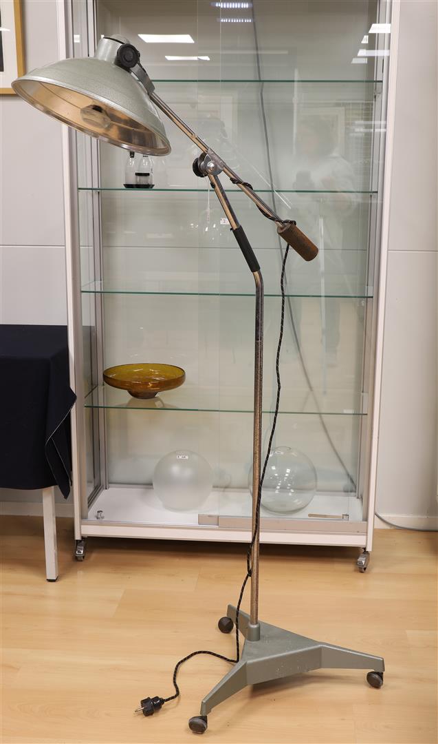 A standing industrial standing Medica floor lamp Sollux H8A, Hanovia. - Image 2 of 2