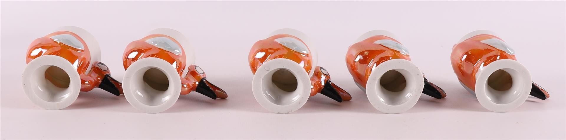 A series of five vintage porcelain design egg cups, mid-20th century. - Image 4 of 4