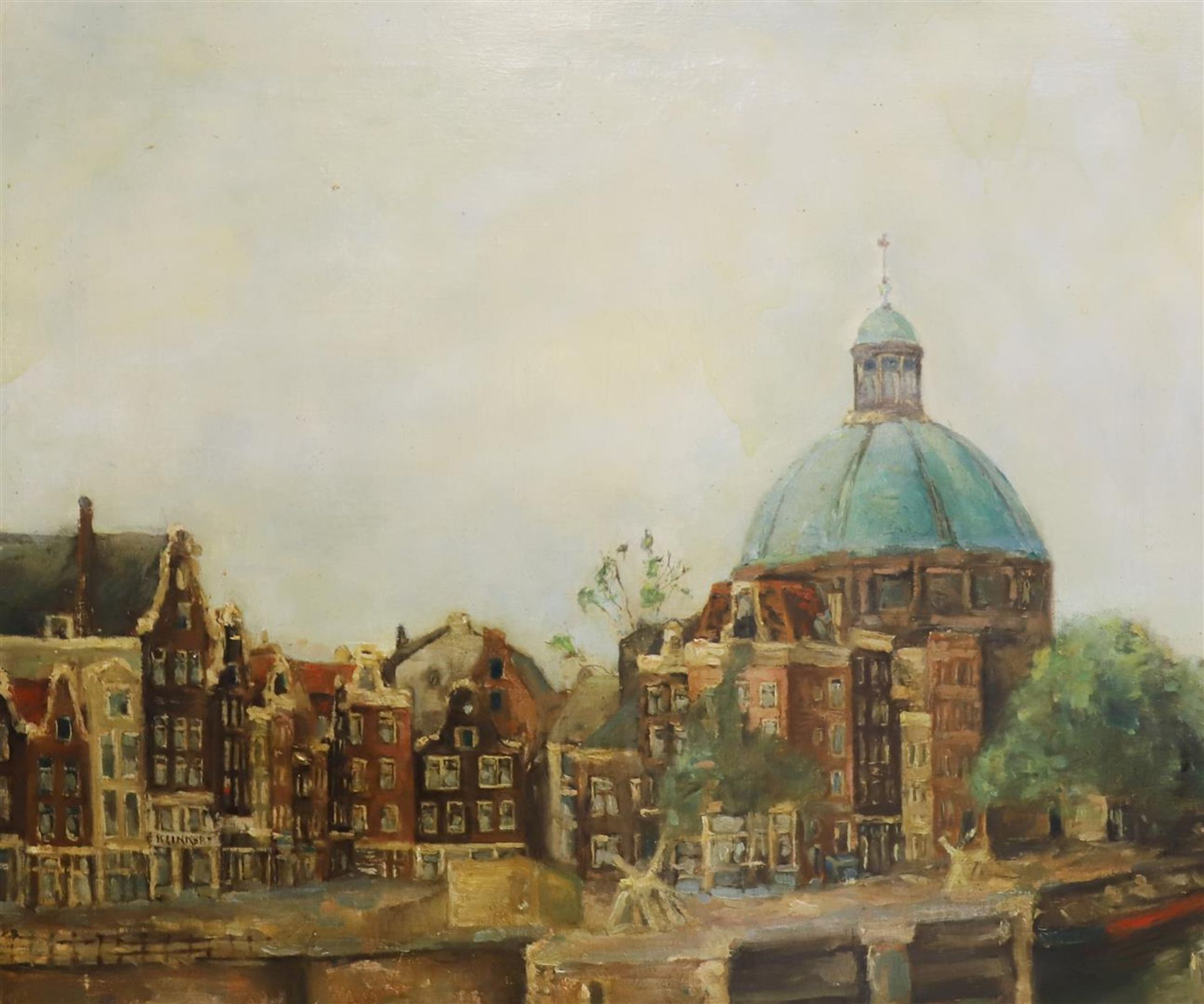 Wolff, Johannes Gijsbertus * (1861-1949) 'View of the round Lutheran church' - Image 4 of 8