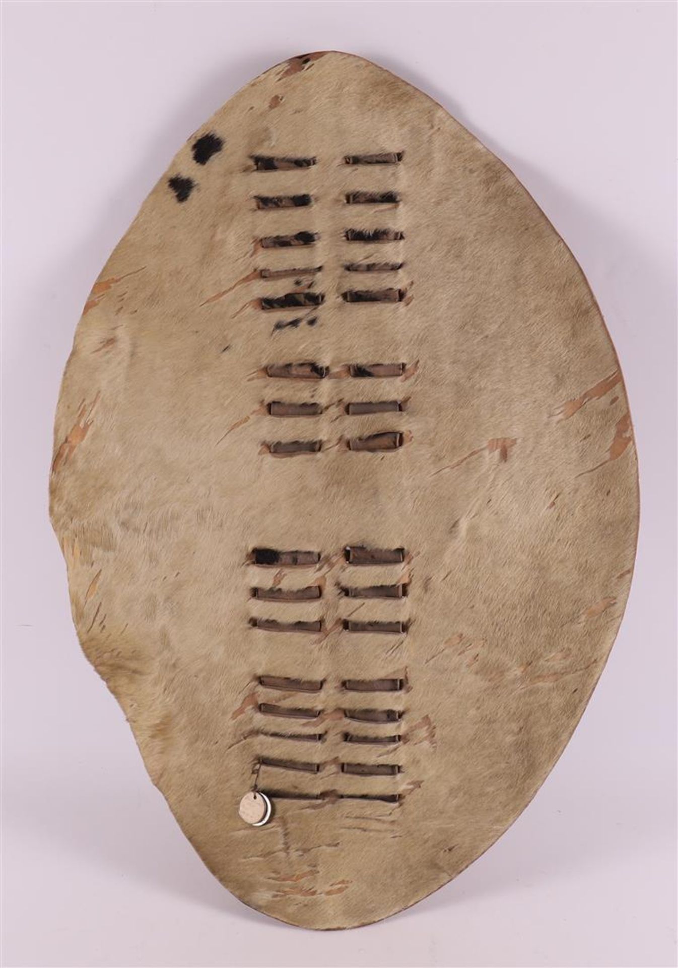 A hide leather war shield, Africa, late 20th/early 21st century