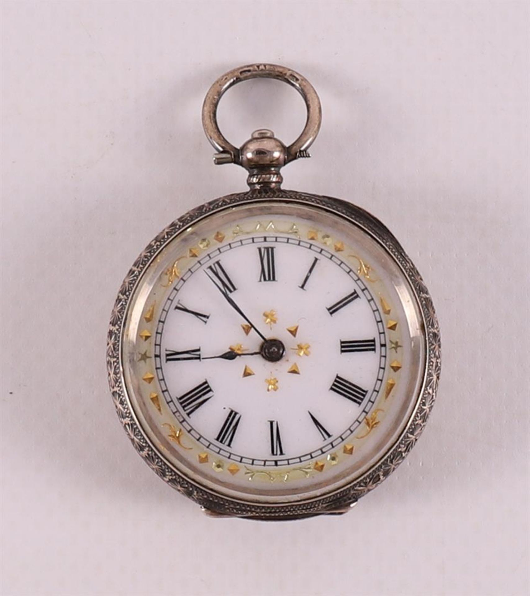 Two various men's vest pocket watches in silver cases, around 1900 - Image 4 of 5