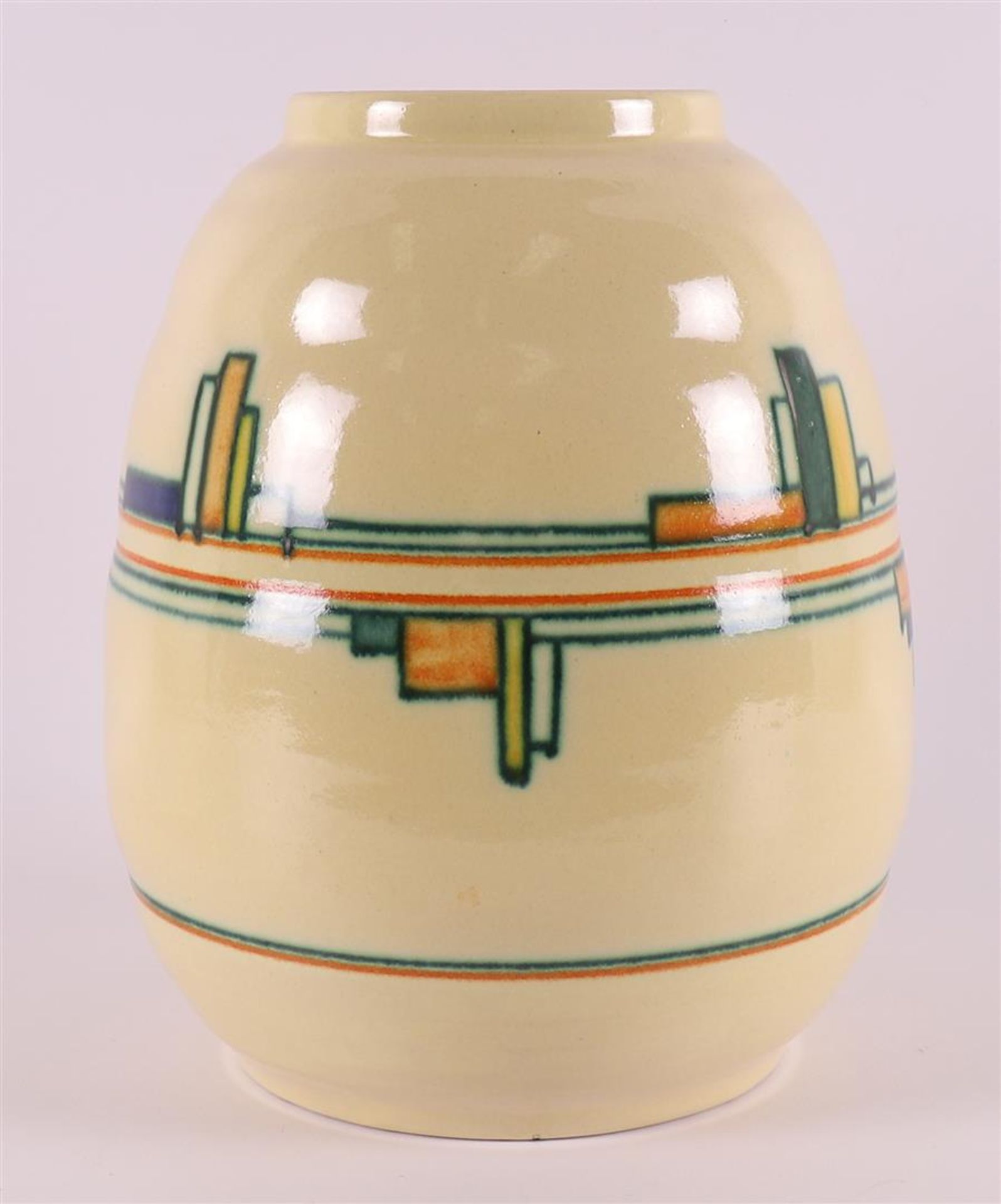 A pottery vase, Potterie KTP Kennemerland Velsen, 1929 - 1932 - Image 3 of 7
