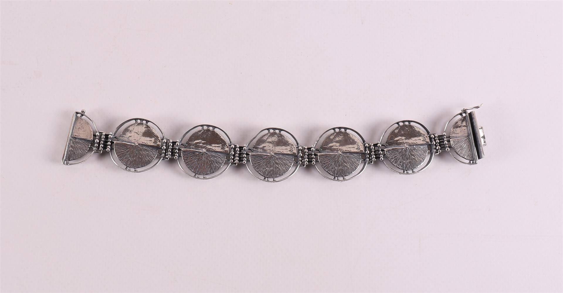 A 1st grade 925/1000 silver design link bracelet. TEKA, Theodor Klotz. - Image 2 of 3