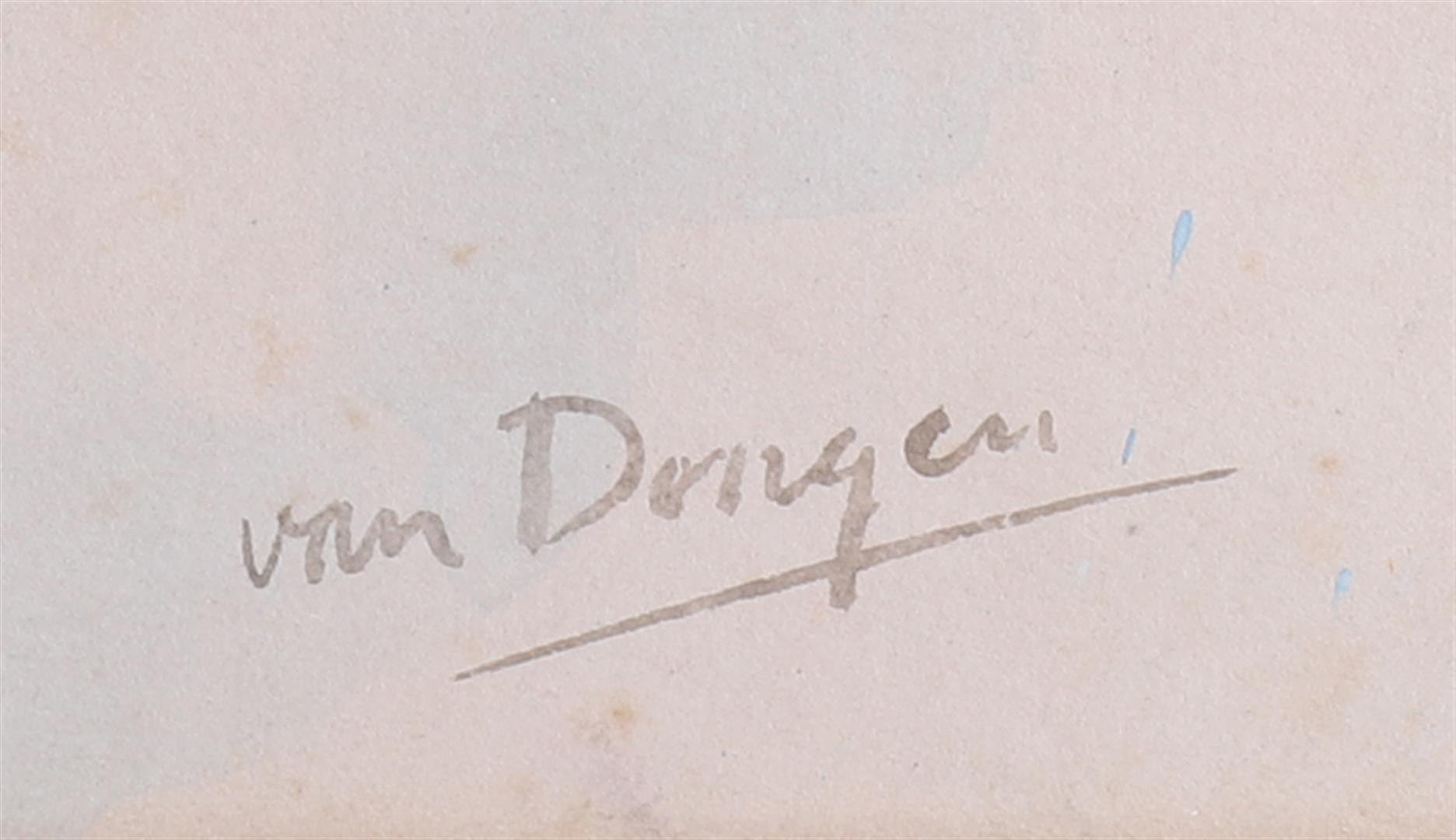 Dongen van, (bears signature) 'Female lying naked', - Image 6 of 7