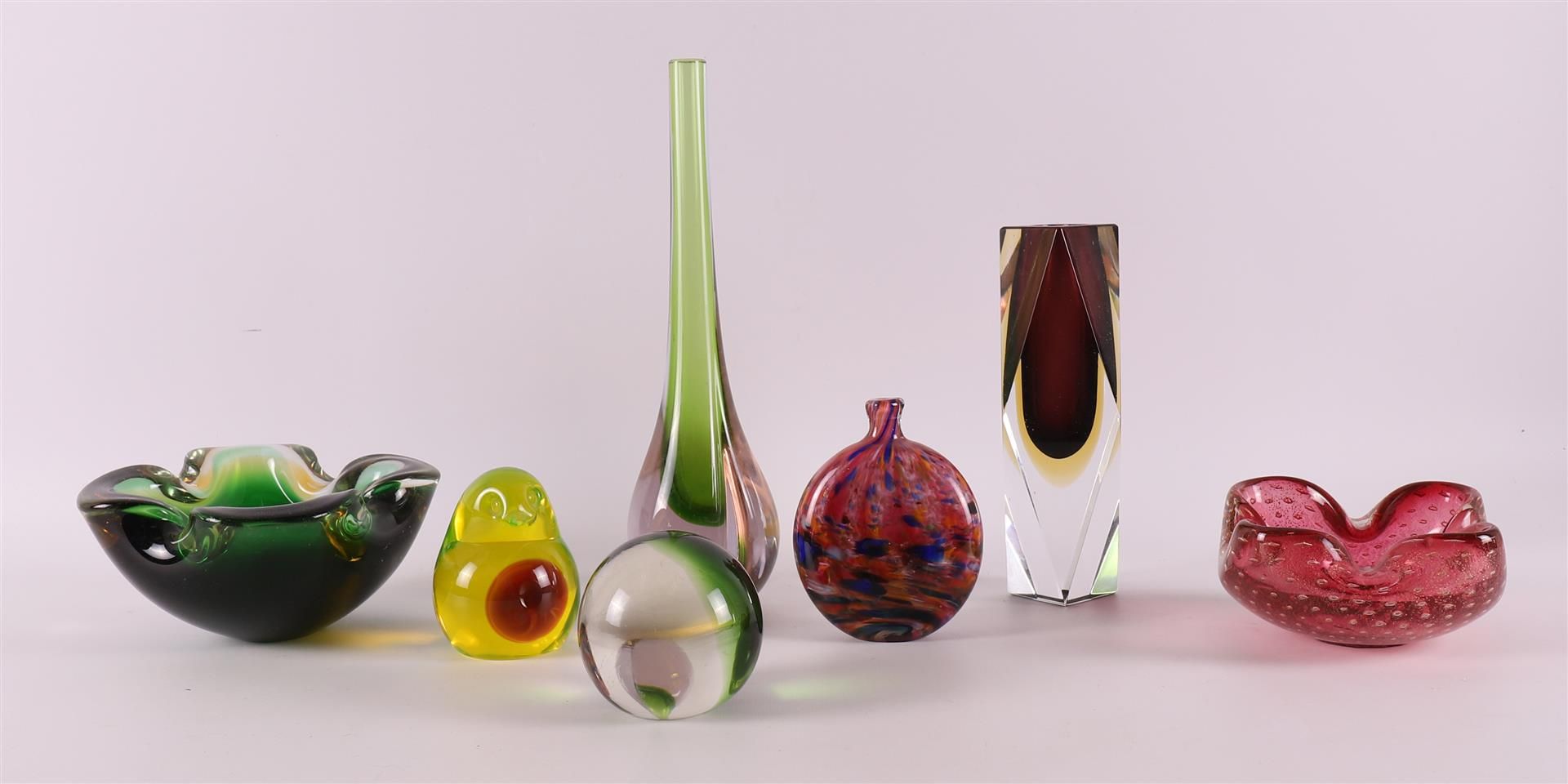 A lot of various glass, including Murano, 2nd half of the 20th century - Image 2 of 7