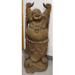 A large standing 'Lauching Buddha', 20th century.