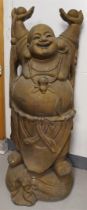 A large standing 'Lauching Buddha', 20th century.