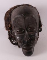 A carved wooden mask, Chokwe tribe, Africa, 2nd half of the 20th century.