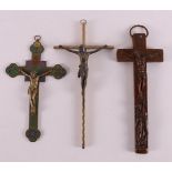 Three various Corpus Christi on cross, 19th/20th century.
