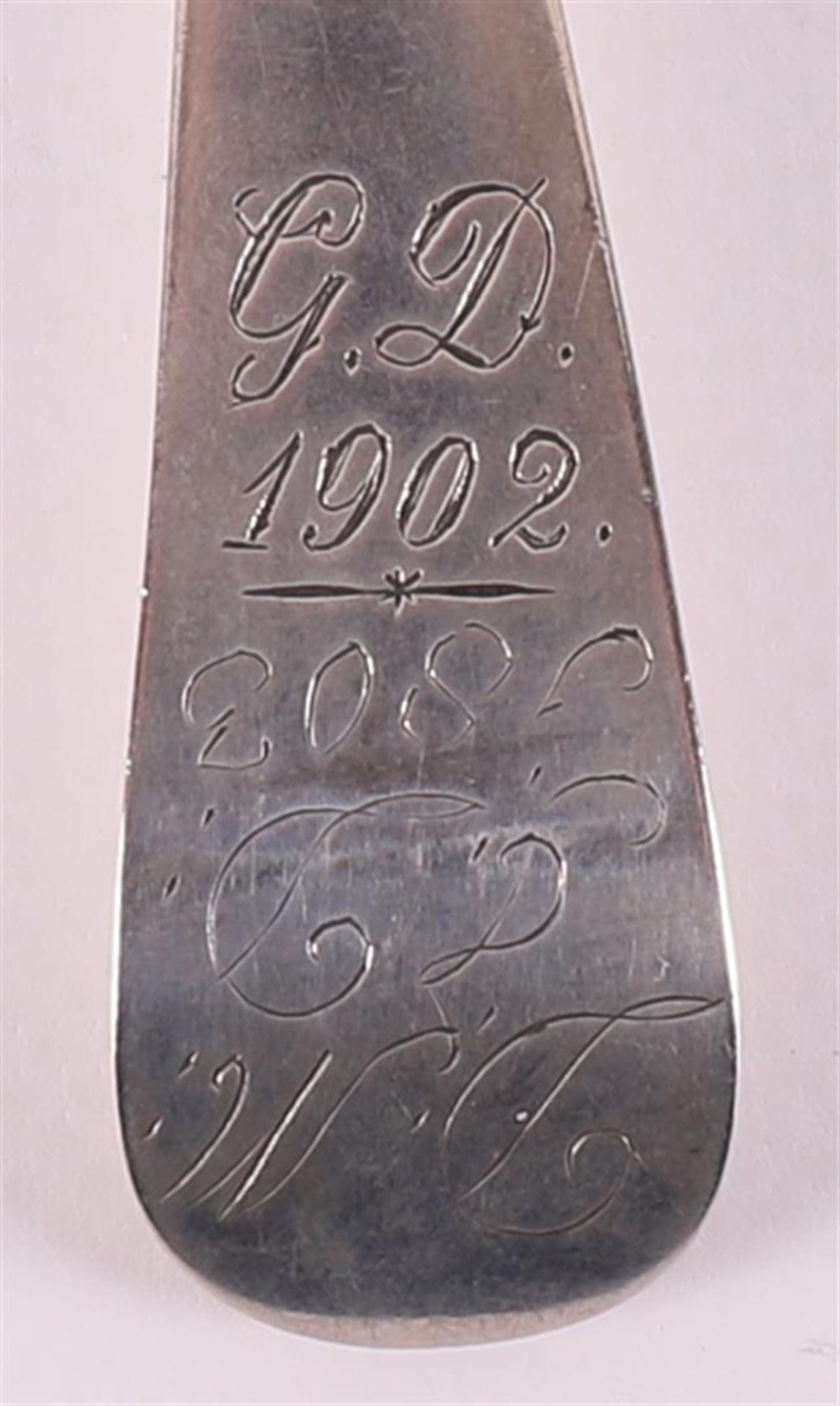 A first grade 925/1000 silver spoon, Groningen, year letter 1777-1778. - Image 6 of 6