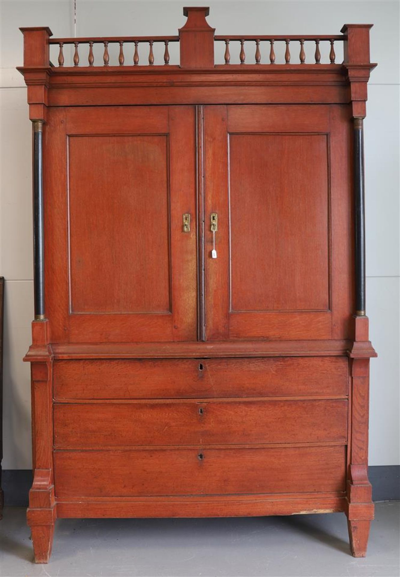 A two-door cabinet, Netherlands, early 19th century.