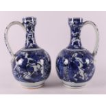 A set of blue/white porcelain jugs, Japan, Arita, 17th century.