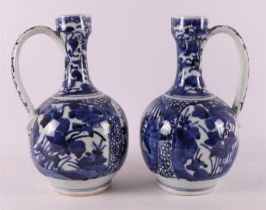 A set of blue/white porcelain jugs, Japan, Arita, 17th century.