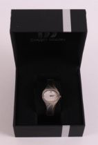 A stainless steel Danish Design women's wristwatch in original case.