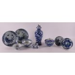 A lot of various blue/white porcelain, China/Japan, including 18th century.