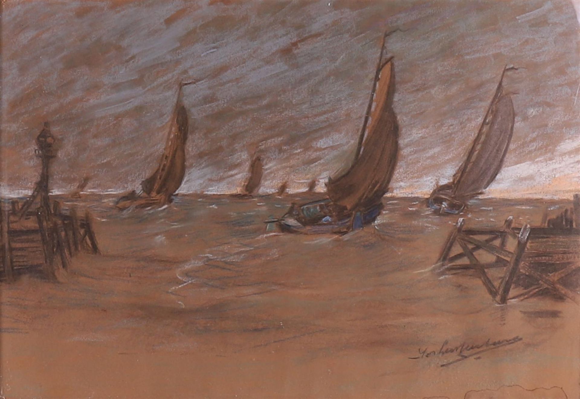 Lussenburg, Jos (1889-1975) 'Sailing botters', - Bild 2 aus 2