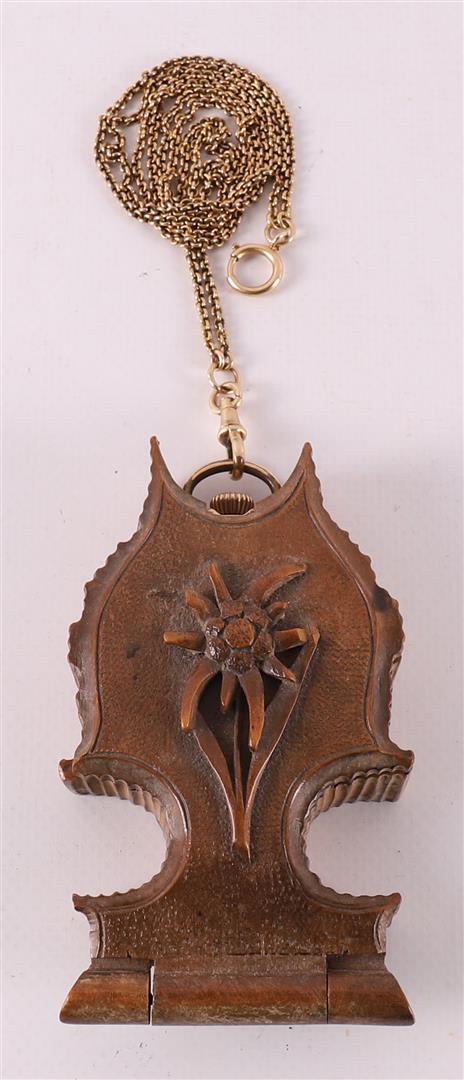 A men's vest pocket watch in gold case, International Watch Co. -Schaffhausen, - Image 4 of 7
