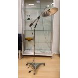 A standing industrial standing Medica floor lamp Sollux H8A, Hanovia.