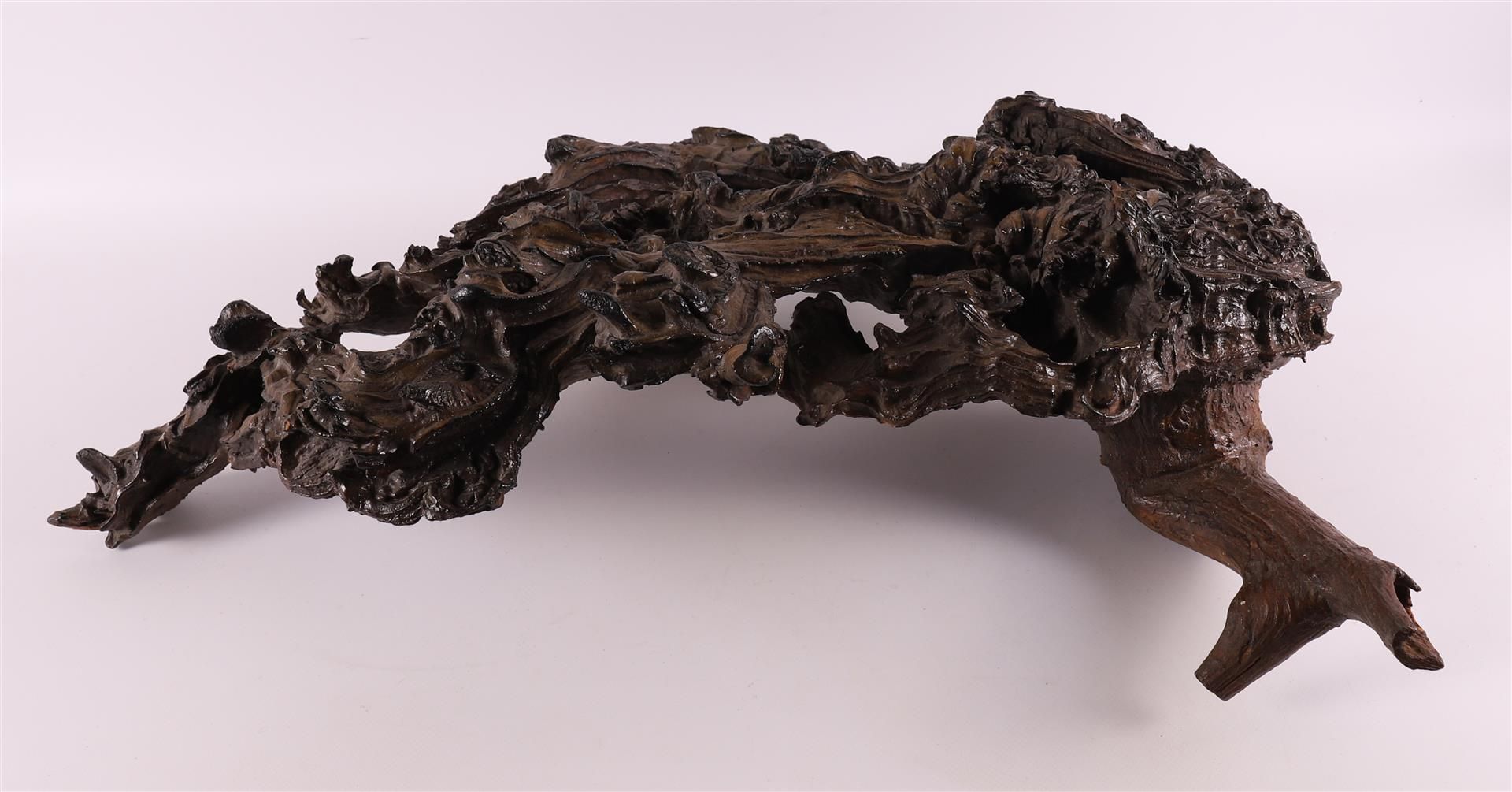 A carved wooden root sculpture, China, 20th century. - Image 3 of 4