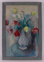 Leemhuis, Wiert Hendrik * (1899 - 1963) 'Still life with tulips'