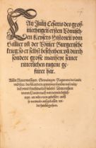 Caesar, Historien vom Gallier und der Römer Burgerische krieg. Mainz 1530.