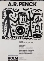 A.R. Penck. A.R. Penck Grafik 4. März bis 20. April 1990. Serigraphie.