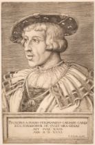 Barthel Beham. Kaiser Ferdinand I. 1531. Kupferstich.