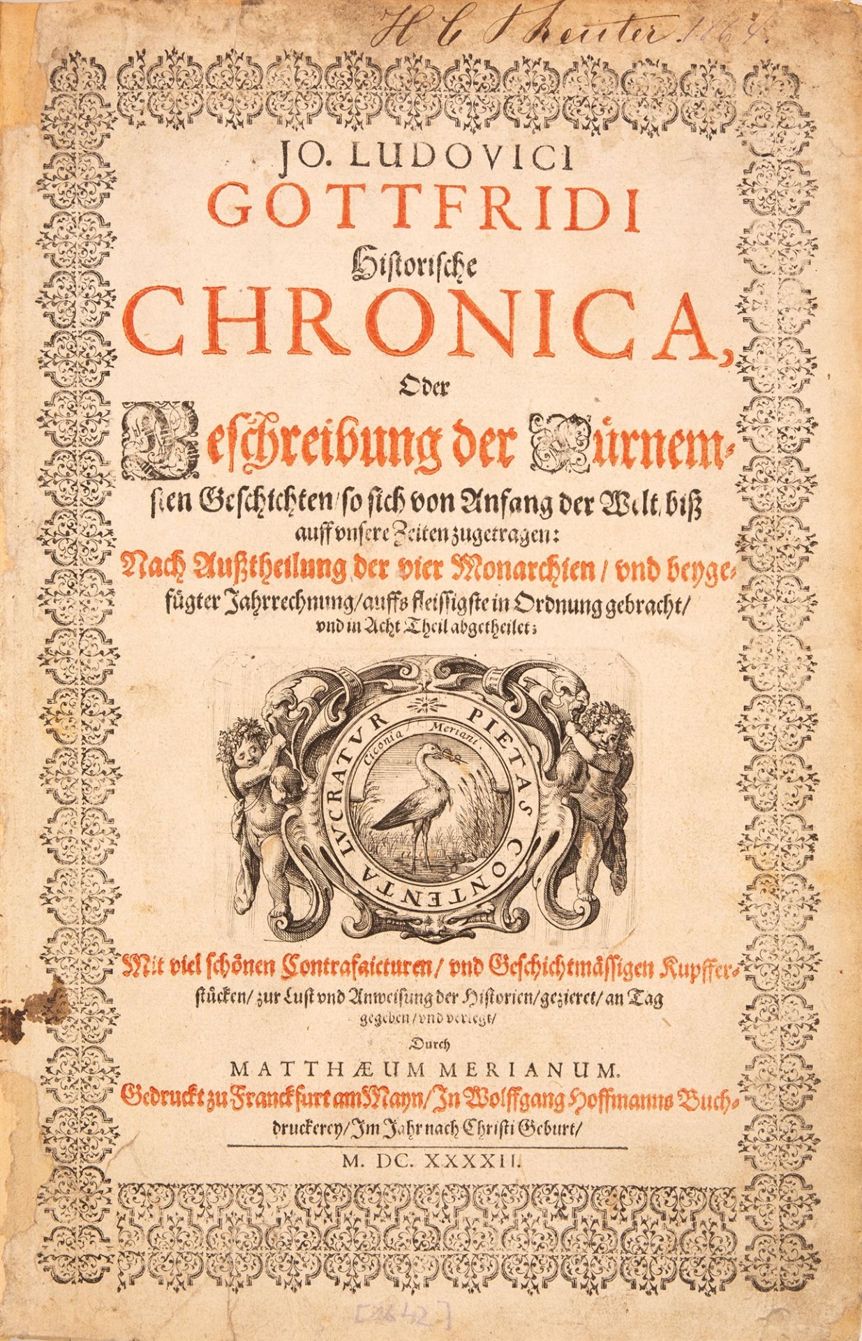 J. L. Gottfried, Historische Chronica. Frankfurt a. M. 1642.
