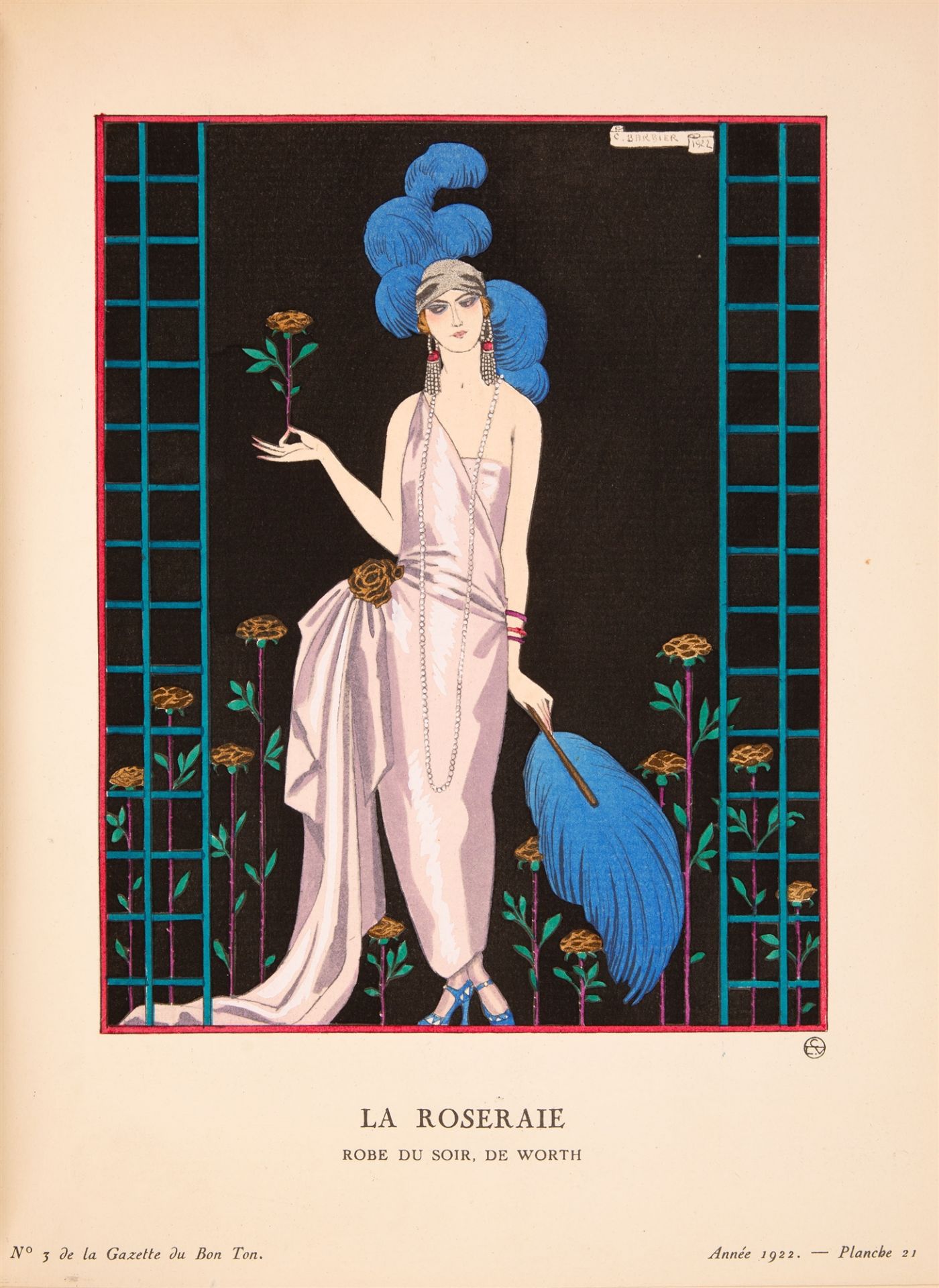 Gazette du Bon Ton. 38 Hefte in 8 Bdn. Paris 1912-22. - Image 4 of 9