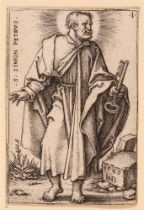Hans Sebald Beham. 8 Bll. aus der Folge von den zwölf Aposteln. 1545-46. Kupferstiche.