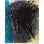 Hans Hartung. Folge von 3 Farblithographien auf Velin.