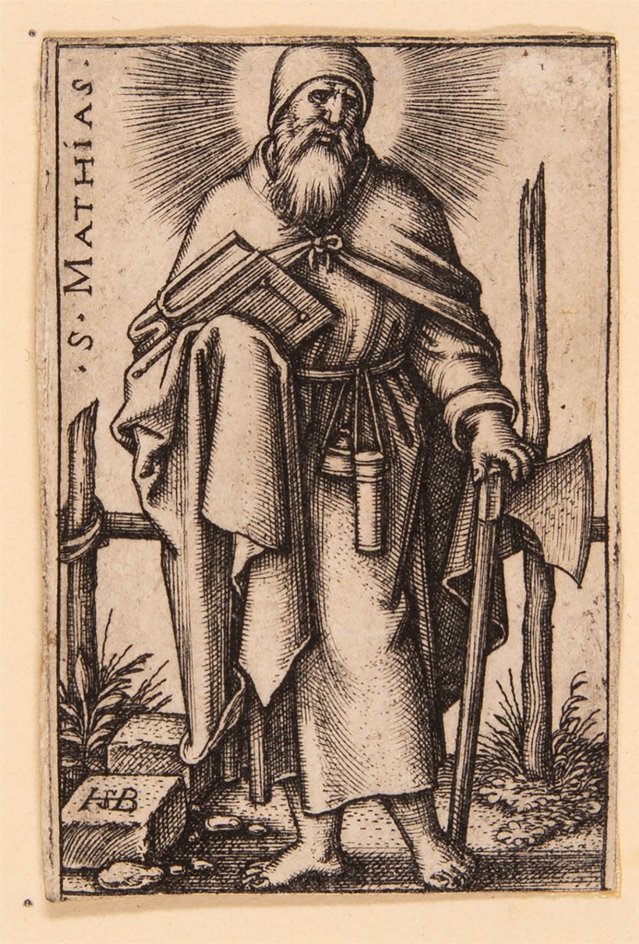 Hans Sebald Beham. 8 Bll. aus der Folge von den zwölf Aposteln. 1545-46. Kupferstiche. - Image 5 of 8