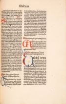 Biblia latina. - Textus Biblie. (Straßburg) 1486.