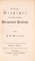 C. M. Wieland, Geheime Geschichte des Philosophen Peregrinus Proteus. 2 Bde. Leipzig 1791.