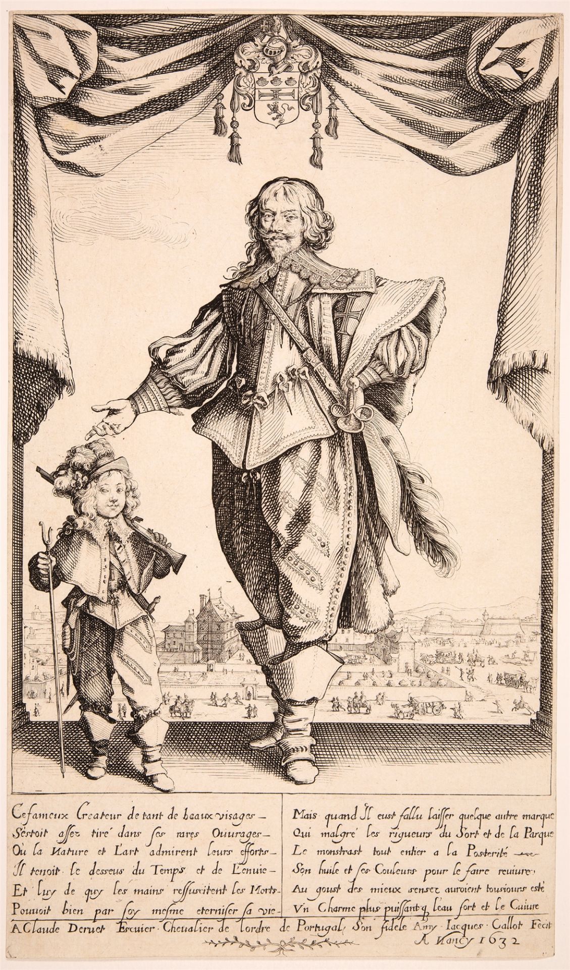 Jacques Callot. Claude Deruet. 1632. Radierung.