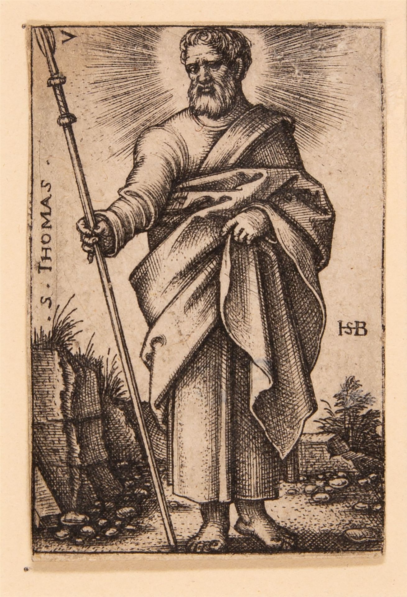 Hans Sebald Beham. 8 Bll. aus der Folge von den zwölf Aposteln. 1545-46. Kupferstiche. - Image 6 of 8