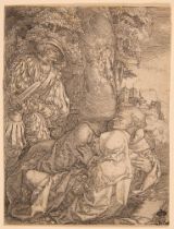 Heinrich Aldegrever. Der Mönch und die Nonne. 1530. Kupferstich.