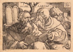Hans Sebald Beham. Moses und Aaron. 1526. Kupferstich.