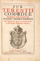 Terenz, Comoediae nunc primum Italicis versibus redditae. Urbino 1736.