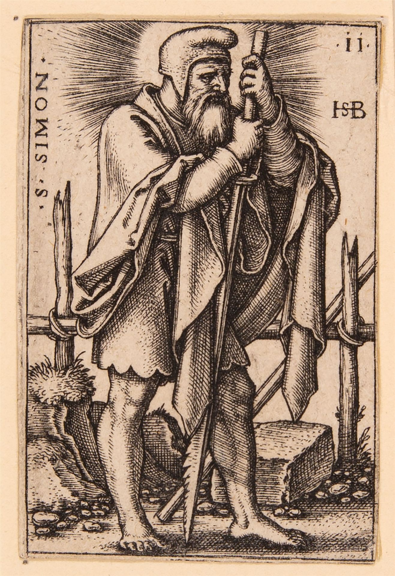 Hans Sebald Beham. 8 Bll. aus der Folge von den zwölf Aposteln. 1545-46. Kupferstiche. - Image 8 of 8