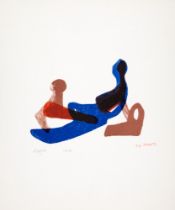 Henry Moore. Mother and child. 1967. Farblithographie auf Velin.