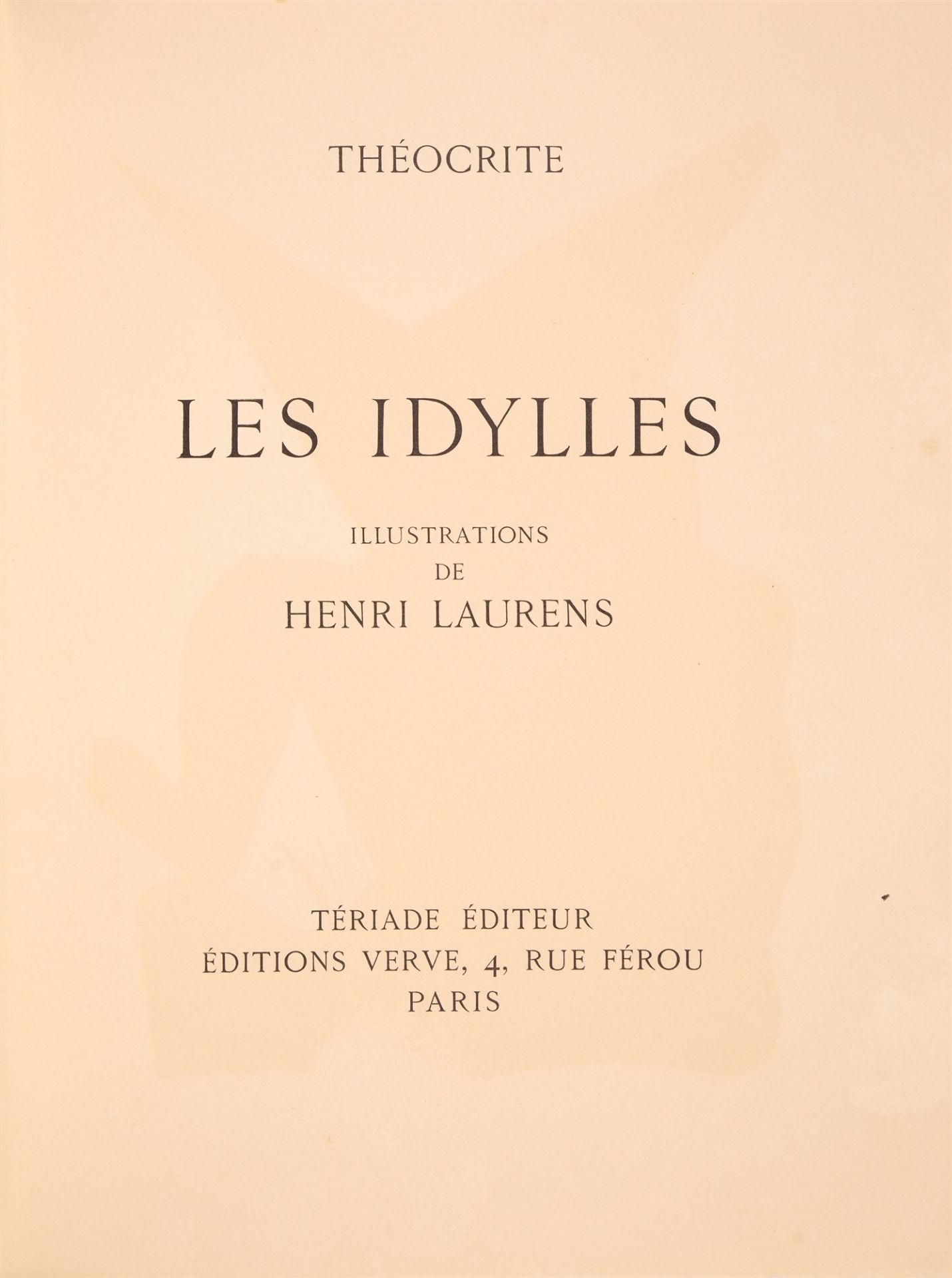 H. Laurens / Theokrit, Les Idylles. Paris 1945. - Image 3 of 3